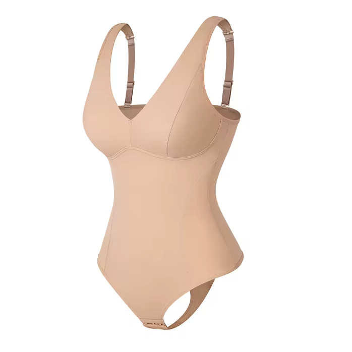 body gainant string beige shapewear femme maintien de la poitrine et taille affinee maison kali