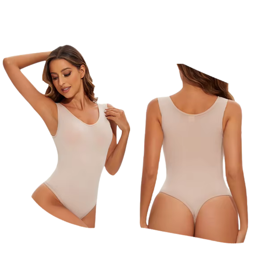 body gainant string marcel beige shapewear femme sculpte le ventre et la taille effet seconde peau maintien naturel maison kali