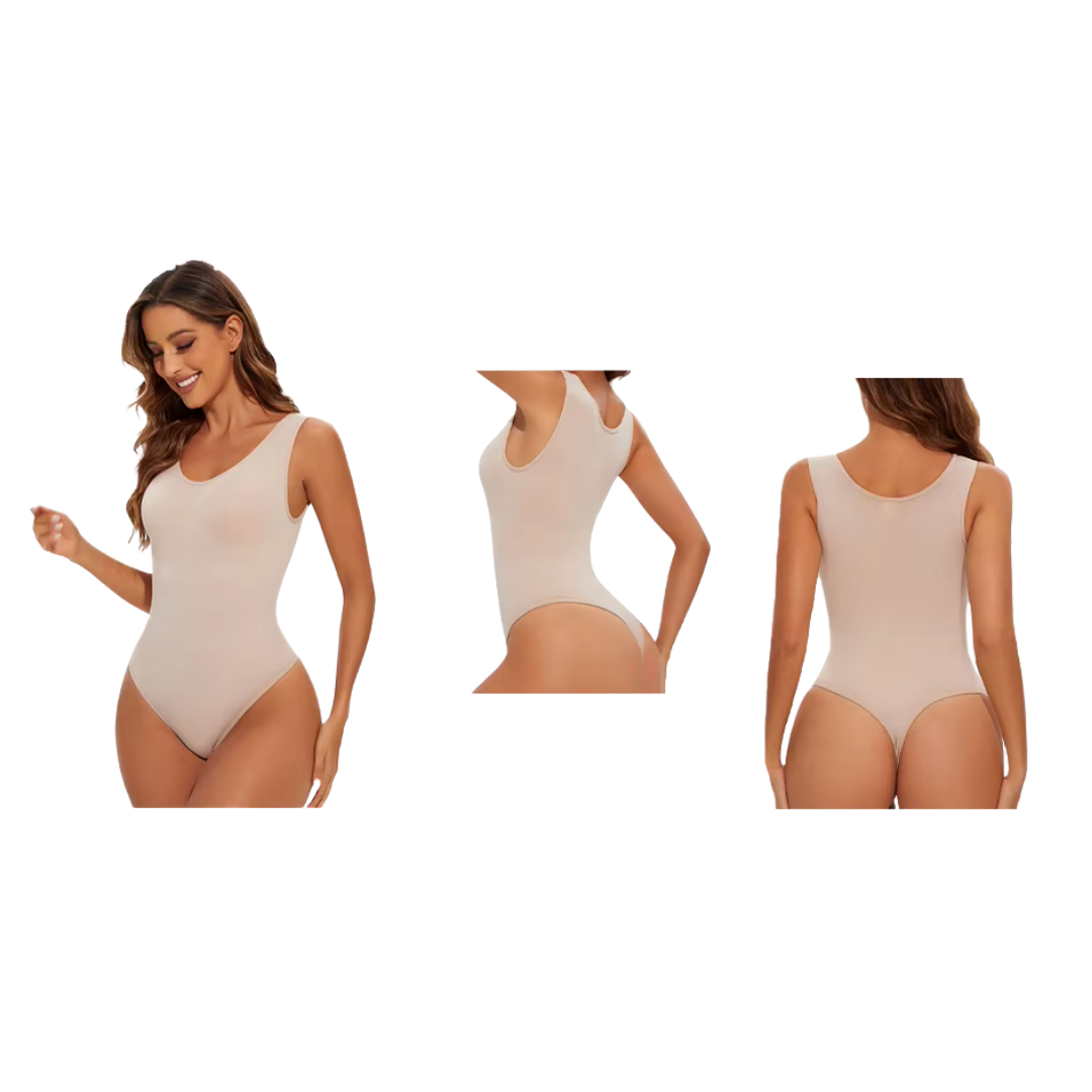 body gainant string marcel beige shapewear femme sculpte le ventre et la taille effet seconde peau maison kali