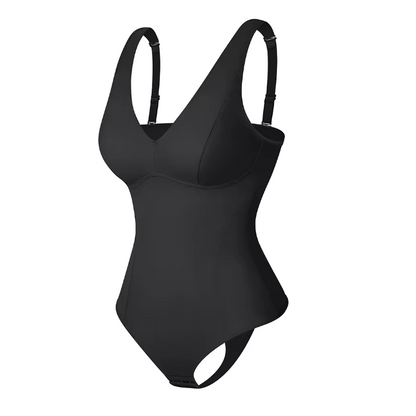 body gainant string noir shapewear femme maintien de la poitrine et taille affinee maison kali