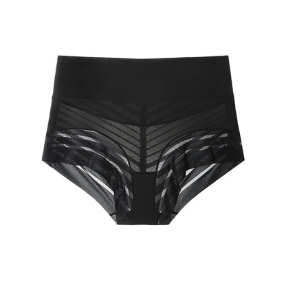 culotte gainante mi haute shapewear ajouree noire femme sculpte la taille maintien du ventre et galbe naturel des fessiers dentelle elegante maison kali