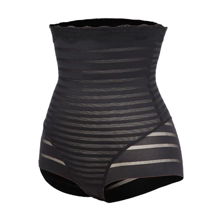 culotte gainante taille haute en dentelle noire shapewear femme quart face effet ventre plat maintien naturel confort et galbe des fessiers elegant maison kali